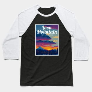 Loon Mountain New Hampshire United States ski Baseball T-Shirt